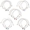 Stone Nugget Macrame 15" Necklace - (12pcs)