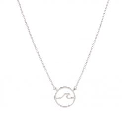 Circle Wave Necklace -6pcs