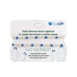 "Go Green" Best Friends Recycled Bracelet-12pcs