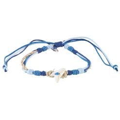 Raffia & Linen Sharktooth Bracelet-12pcs