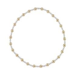 Mixed Metal Bead Bracelet-6pcs