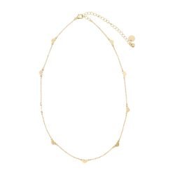 Heart Station 15" Necklace-6 pcs