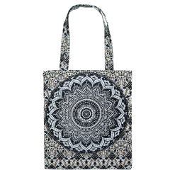 Block Print Mandala Cotton Bag-6pcs