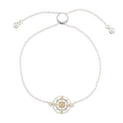 Adjustable Two-Tone Compass Bracelet-6pcs