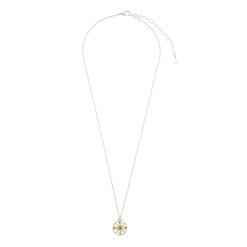 Two-Tone Compass 16" Necklace-12pcs