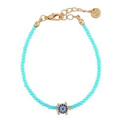 Eye of Protection Turtle Glass Crystal Bracelet-12pcs