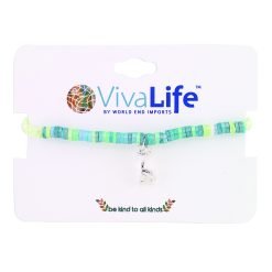 Fimo & Shiny Cord Giraffe Charm Bracelet-12pcs