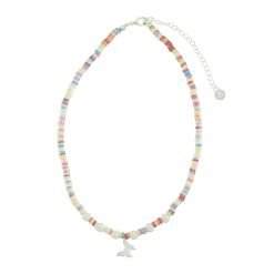 Pearlized Fimo Butterfly Necklace-12pcs