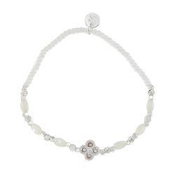 Crystal Clover Seedbead Stretch Bracelet-12pcs