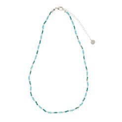 Colorful Metallic Seedbead 16" Necklace-12pcs