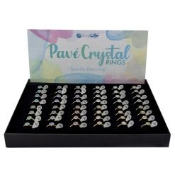 Pave Crystal Round Ring Box~48pcs - 1pc