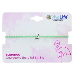 Mini Flamingo Multi Cord Bracelet-12pcs