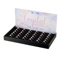Oval Crystal Ring Box~36pcs-1pc