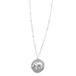 3-D Elephant Pendant 16" Necklace-6pcs