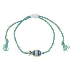 Enamel Striped Fish Bracelet-12pcs