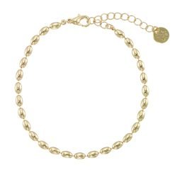 Metal Rice Bead Bracelet-12pcs